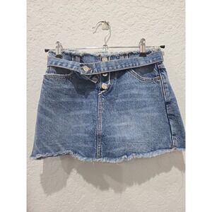 Zara‎ girls belted denim skort